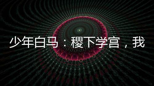 少年白马：稷下学宫，我以琴入道