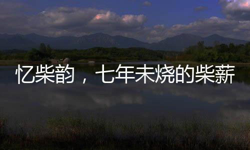 忆柴韵，七年未烧的柴薪背后的情感故事