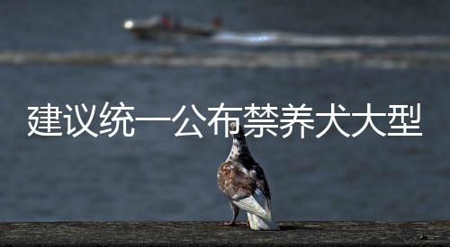 建议统一公布禁养犬大型犬名录，维护公共安全