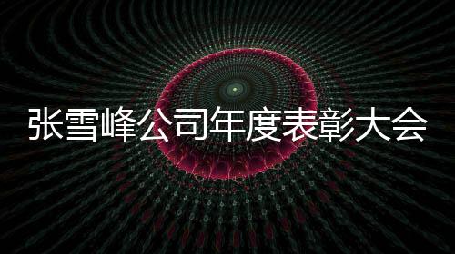 张雪峰公司年度表彰大会举行，员工人均获得年终奖6万