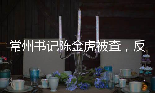 常州书记陈金虎被查，反腐无小事，公职人员需警醒