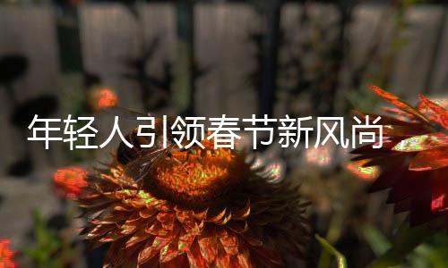 年轻人引领春节新风尚，整顿传统，注入新活力