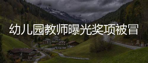 幼儿园教师曝光奖项被冒名顶替，教育界引发关注