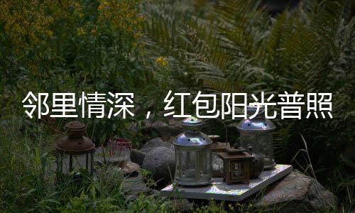 邻里情深，红包阳光普照——小朋友排长队共庆新年