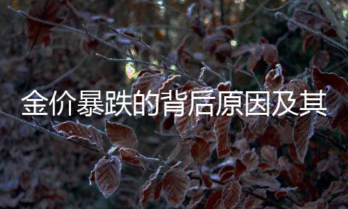 金价暴跌的背后原因及其影响，一探市场动态背后的多重因素与深度解析