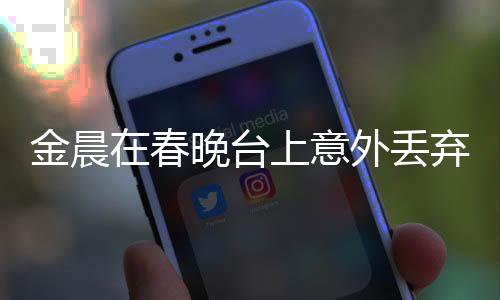 金晨在春晚台上意外丢弃吉祥物，引发网友热议