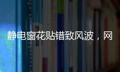 静电窗花贴错致风波，网传半永久效应成焦点