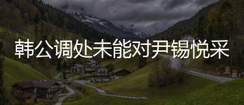 韩公调处未能对尹锡悦采取强制问讯——围绕此事件的深入解析