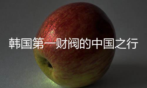 韩国第一财阀的中国之行，拜码头背后的深意