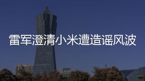 雷军澄清小米遭造谣风波，股市波动背后的真相