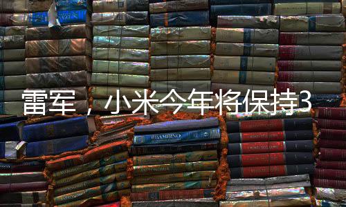 雷军，小米今年将保持30%以上增长
