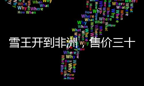 雪王开到非洲，售价三十元一杯，揭秘背后的故事
