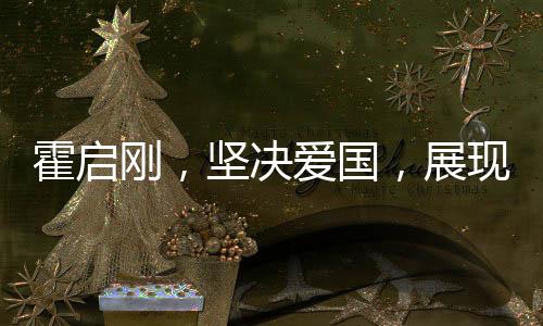 霍启刚，坚决爱国，展现华人骄傲