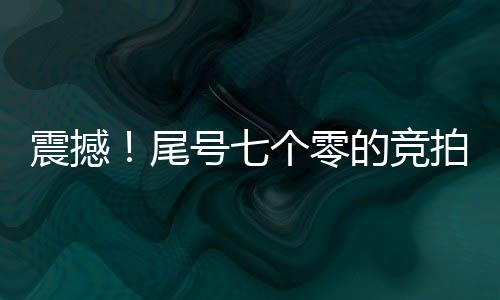 震撼！尾号七个零的竞拍成交价竟高达七百万