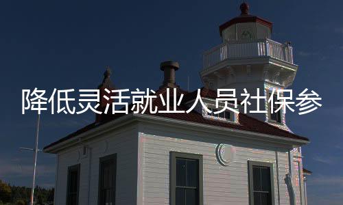 降低灵活就业人员社保参保门槛的建议，打破壁垒，保障灵活就业者的权益