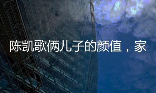 陈凯歌俩儿子的颜值，家族基因的强大展现