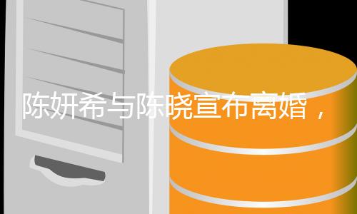陈妍希与陈晓宣布离婚，婚姻走到尽头，未来各自前行