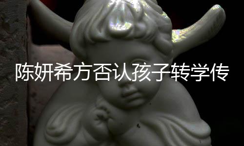 陈妍希方否认孩子转学传闻，孩子依旧在北京