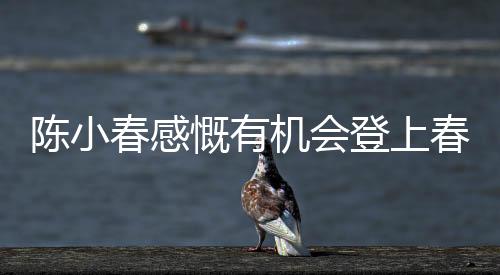 陈小春感慨有机会登上春晚的舞台，何德何能获此荣幸