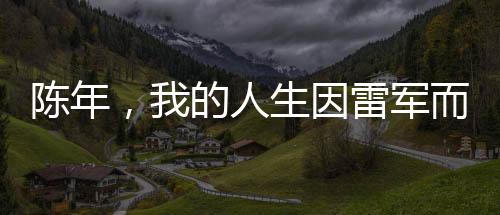 陈年，我的人生因雷军而改变