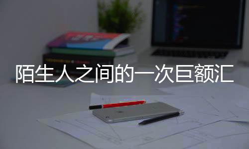 陌生人之间的一次巨额汇款，揭秘价值高达1.7亿的慈善还是交易事件