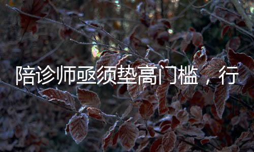 陪诊师亟须垫高门槛，行业规范化与专业化发展势在必行