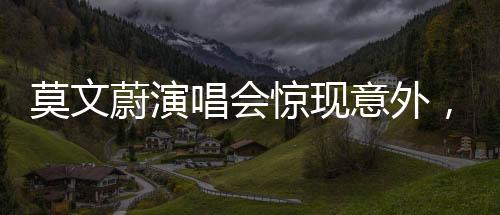 莫文蔚演唱会惊现意外，舞台摔倒展现坚韧精神