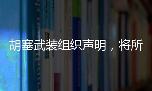 胡塞武装组织声明，将所有美国航母列为袭击目标