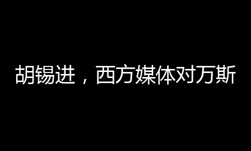 胡锡进，西方媒体对万斯的批评引发关注热议