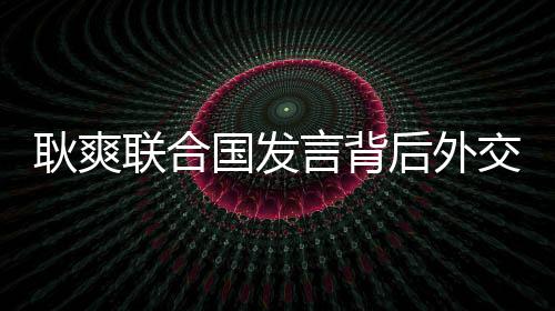 耿爽联合国发言背后外交官的使命与行动