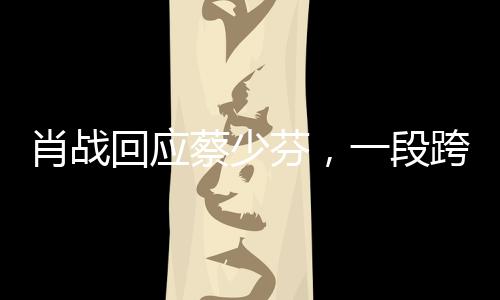 肖战回应蔡少芬，一段跨越星空的互动之旅