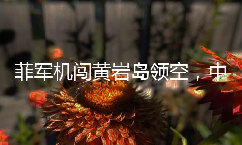 菲军机闯黄岩岛领空，中方警告驱离，事件深度解读