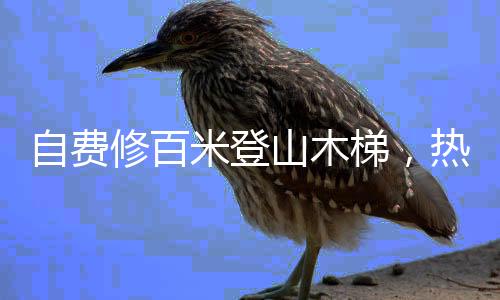 自费修百米登山木梯，热心人士助力山区出行难题
