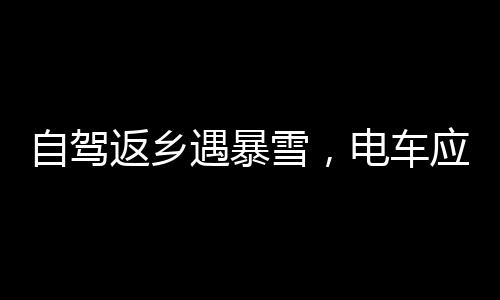自驾返乡遇暴雪，电车应对挑战，寒冷与安全的抉择