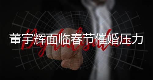 董宇辉面临春节催婚压力，一线明星的情感困扰与婚恋观察