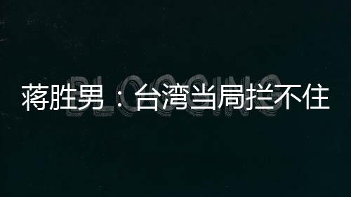 蒋胜男：台湾当局拦不住岛内民众对《哪吒2》的喜爱