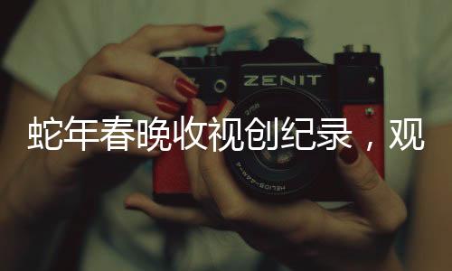 蛇年春晚收视创纪录，观看人数再创新高