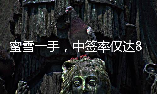 蜜雪一手，中签率仅达8%，背后的故事与挑战