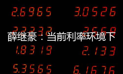 薛继豪：当前利率环境下的保险选择