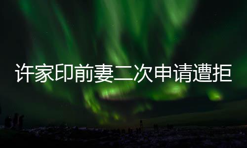 许家印前妻二次申请遭拒事件揭秘