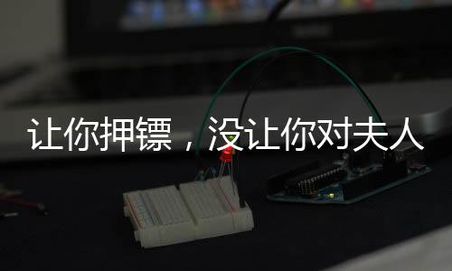 让你押镖，没让你对夫人动手啊
