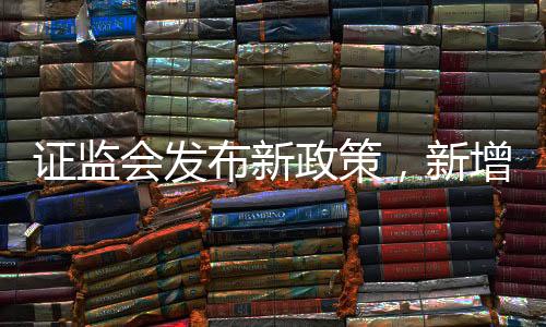 证监会发布新政策，新增保费的30%将投向A股市场