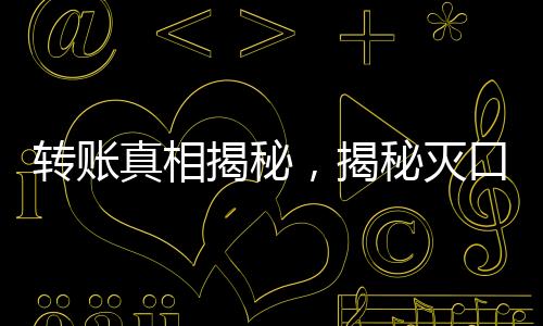 转账真相揭秘，揭秘灭口背后的200万巨额转账事件