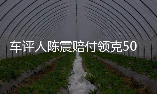 车评人陈震赔付领克500万元违约金事件深度解析