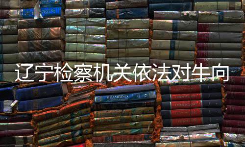 辽宁检察机关依法对牛向东涉嫌受贿案提起公诉