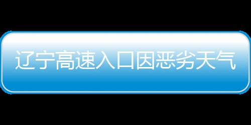 辽宁高速入口因恶劣天气关闭，交通部门紧急应对保障安全