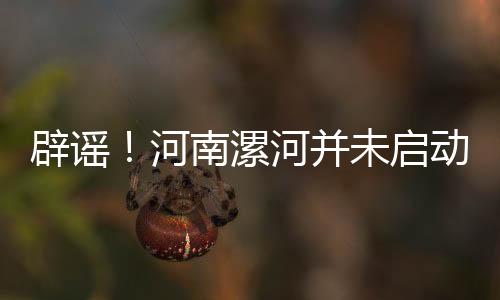 辟谣！河南漯河并未启动地铁建设