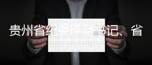 贵州省纪委原副书记、省监委原副主任张平被公诉
