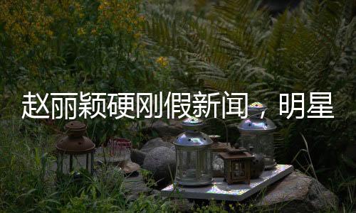 赵丽颖硬刚假新闻，明星维权正当其时
