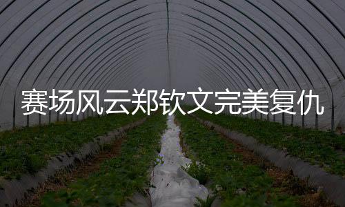 赛场风云郑钦文完美复仇孙璐璐，以2比0强势晋级下一轮